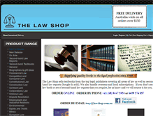 Tablet Screenshot of lawshop.com.au